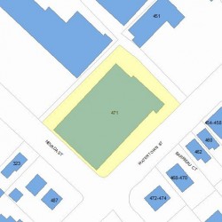 471 Watertown St, Newton, MA 02460 plot plan