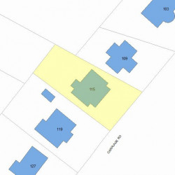 115 Commonwealth Ave, Newton, MA 02459 plot plan