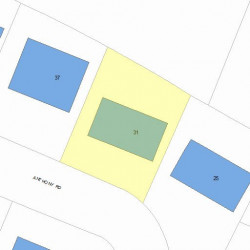 31 Anthony Rd, Newton, MA 02460 plot plan