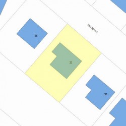 32 Walter St, Newton, MA 02459 plot plan