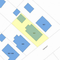 1661 Centre St, Newton, MA 02461 plot plan