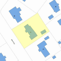 31 Walsh Rd, Newton, MA 02459 plot plan