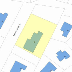 25 Boulevard Rd, Newton, MA 02459 plot plan