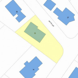 30 White Ave, Newton, MA 02459 plot plan