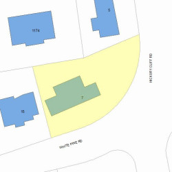 7 White Pine Rd, Newton, MA 02464 plot plan