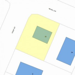 58 Newell Rd, Newton, MA 02466 plot plan