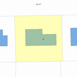 46 Mill St, Newton, MA 02459 plot plan
