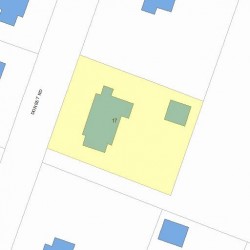 17 Dorset Rd, Newton, MA 02468 plot plan