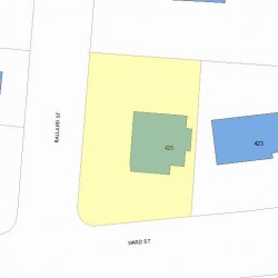 425 Ward St, Newton, MA 02459 plot plan