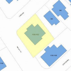 1150 Walnut St, Newton, MA 02461 plot plan