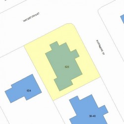 628 Watertown St, Newton, MA 02460 plot plan