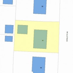 44 Charlotte Rd, Newton, MA 02459 plot plan