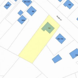 190 River St, Newton, MA 02465 plot plan