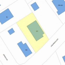 187 Auburndale Ave, Newton, MA 02466 plot plan