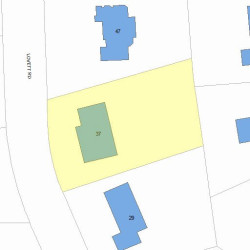 37 Lovett Rd, Newton, MA 02459 plot plan