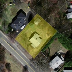 112 Quinobequin Rd, Newton, MA 02462 aerial view