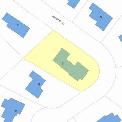 21 Dorothy Rd, Newton, MA 02459 plot plan