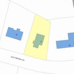 25 Eliot Memorial Rd, Newton, MA 02458 plot plan