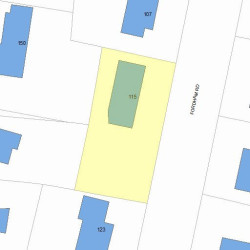 115 Fordham Rd, Newton, MA 02465 plot plan
