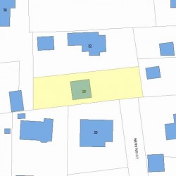 26 Webster Ct, Newton, MA 02459 plot plan