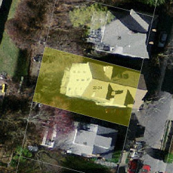 22 John St, Newton, MA 02459 aerial view
