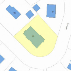 123 Ridge Ave, Newton, MA 02459 plot plan