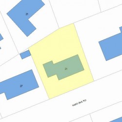 21 Nardone Rd, Newton, MA 02459 plot plan