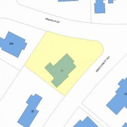 11 Beechcroft Rd, Newton, MA 02458 plot plan