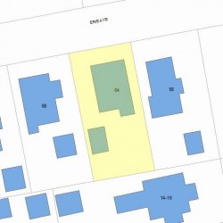 64 Erie Ave, Newton, MA 02461 plot plan