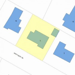 9 Whittlesey Rd, Newton, MA 02459 plot plan
