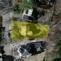 90 Eastbourne Rd, Newton, MA 02459 aerial view