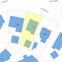 452 Woodward St, Newton, MA 02468 plot plan