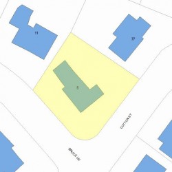 5 Bruce Ln, Newton, MA 02458 plot plan