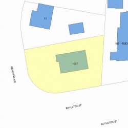 1087 Boylston St, Newton, MA 02461 plot plan
