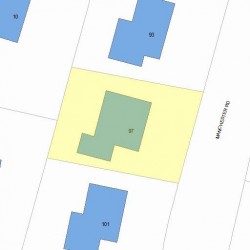 97 Manchester Rd, Newton, MA 02461 plot plan