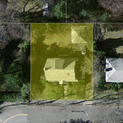 12 Nathan Rd, Newton, MA 02459 aerial view