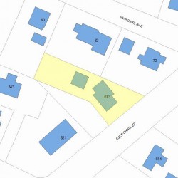 613 California St, Newton, MA 02460 plot plan