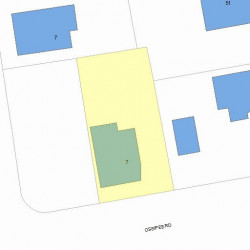 7 Ossipee Rd, Newton, MA 02464 plot plan