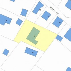 28 Hancock St, Newton, MA 02466 plot plan