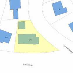 175 Commonwealth Ave, Newton, MA 02459 plot plan