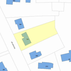 194 Upland Ave, Newton, MA 02461 plot plan