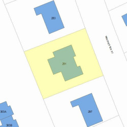 291 Winchester St, Newton, MA 02461 plot plan