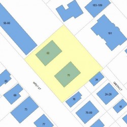 72 West St, Newton, MA 02458 plot plan