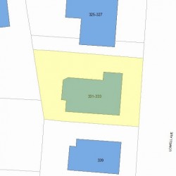 331 Lowell Ave, Newton, MA 02460 plot plan