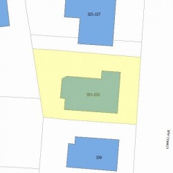 333 Lowell Ave, Newton, MA 02460 plot plan