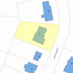 63 Beethoven Ave, Newton, MA 02468 plot plan