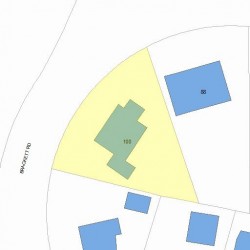 100 Brackett Rd, Newton, MA 02458 plot plan