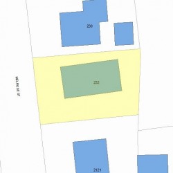 232 Melrose St, Newton, MA 02466 plot plan