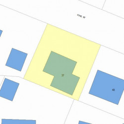 37 King St, Newton, MA 02466 plot plan