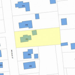 224 Melrose St, Newton, MA 02466 plot plan